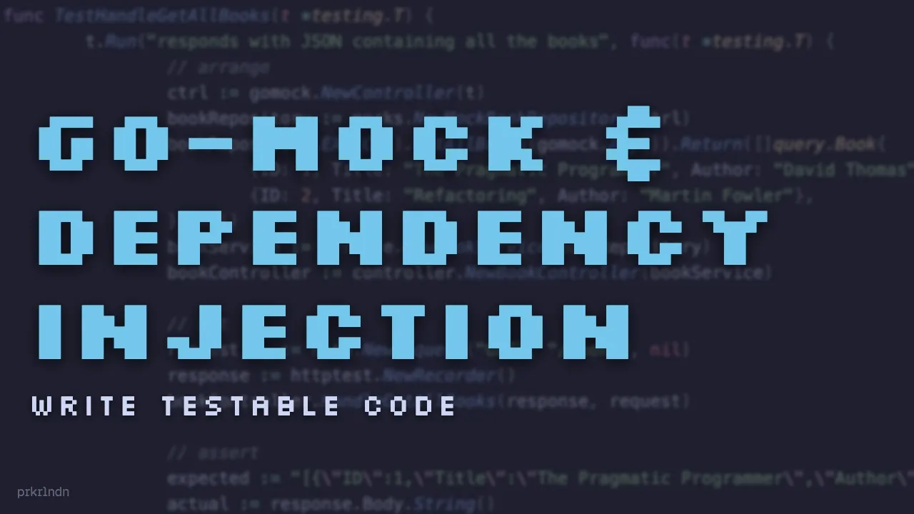 Level Up Your Go Unit Tests with go-mock and Dependency Injection - YouTube thumbnail